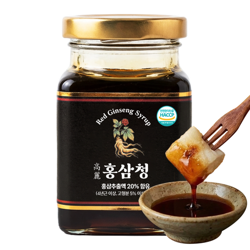 프리미엄 고려홍삼청 홍삼차 봄 건강차 돌 환갑 칠순 단체 답례품, 1개, 200g