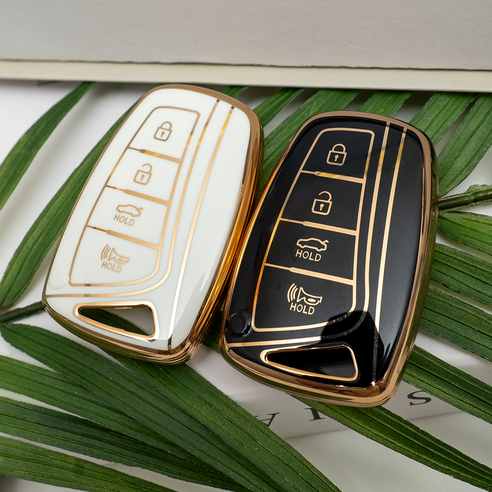 바이어블 현대 호환 신형 3버튼 4버튼 그랜져HG 싼타페DM 제네시스DH 호환 자동차 tpu 스마트키 케이스 키홀더 이미지 3