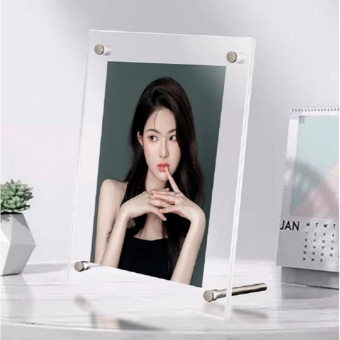 아크배라 인테리어 아크릴 스탠드 액자, 1개, 투명