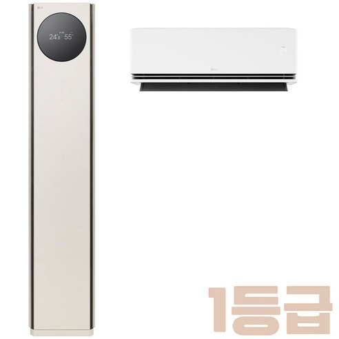 모델명 FQ25GN9BK2 2026년형 1등급 LG 휘센 AI 오브제컬렉션 타워I 에어컨 2in1 (9시리즈) 멀티형 25+6평형 카밍베이지 실외기포함, 매립배관형
