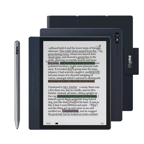 빅미 B7 전자책 리더기 7인치 E-잉크 300PPI 안드로이드14, 1개, B7 블루 8 및 128GB, 전자책 리더 케이스 세트