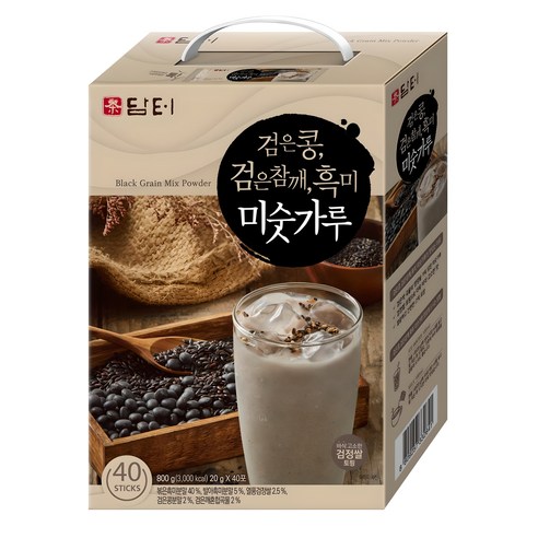 담터 검은콩 검은참깨 흑미 미숫가루 20g, 40개 솔직 후기 | 실사용자 리뷰 분석 썸네일