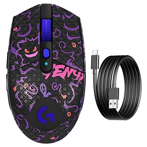 로지텍 G304 X 라이트 스피드 듀얼 모드 무선 게이밍 마우스, 블랙 팬텀