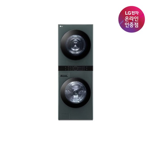 (LG전자) TROMM(트롬) 오브제컬렉션 워시타워 세탁24kg+건조21kg (네이처 그린/W21GGAM), 네이처 그린, W21GGAM.AKOR