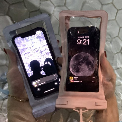 라우드 파스텔 핸드폰 방수팩 1+1 물놀이 방수케이스 개봉기 | 실사용 후기 - 상품 이미지 2
