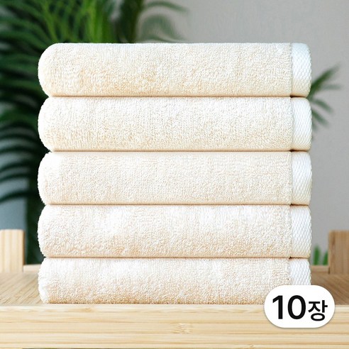 송월타월 메르디앙 호텔수건 130g 30수, 베이지, 10개
