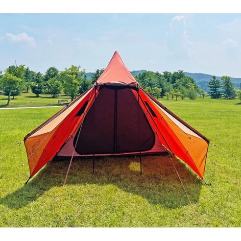 캠핑 초보도 쉽게 설치하고 편안하게 즐기는 노르디스크 트림하임5 PU 티피텐트