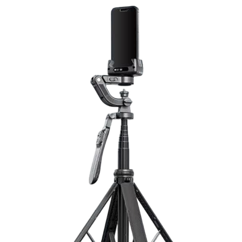 TOKQI C16 스마트 AI 셀카봉 겸용 삼각대, 1개, 블랙
