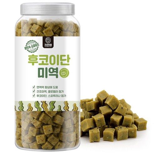 자연애보틀 후코이단 강아지 건강 간식, 후코이단_미역, 1개, 520g