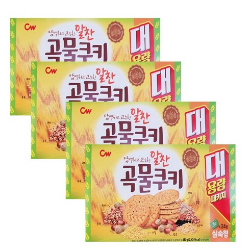 '청우 곡물쿠키 대용량패키지, 480g, 4개' 최저가 검색, 최저가 17,400원 - 할인 알림