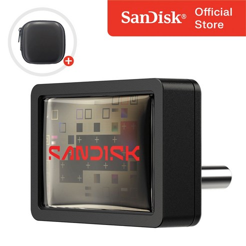 샌디스크 USB 메모리 익스트림 핏 C타입 CZ530 대용량 초소형 노트북 휴대폰 유에스비 + 케이스 패키지, 1개, 64GB