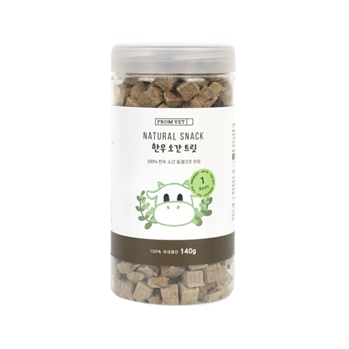프롬벳 한우 간 동결건조 트릿 반려동물, 140g, 1개, 한우 소간