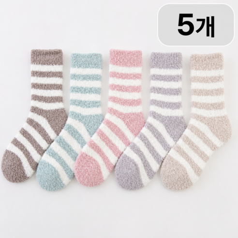 임산부 무압박 양말 산모 여성 수면양말, 5개