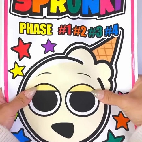 스프런키 Sprunki 블라인드 백 핸드메이드 재료 세트 재미있고 신나요 손으로 만드는 게임XT-p, 1세트