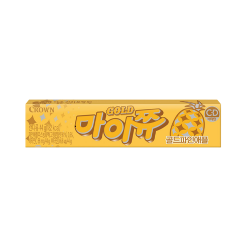 마이쮸 츄잉캔디 골드파인애플, 44g, 15개