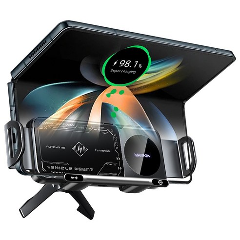 Mankiw맨큐 차량용 고속 무선충전기 갤럭시 Z플립 폴드폰 호환 송풍구... 실사용 후기 | 효과 있을까? 썸네일