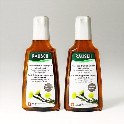 라우쉬 콜츠푸트 안티 댄드러프 샴푸, 2개, 200ml