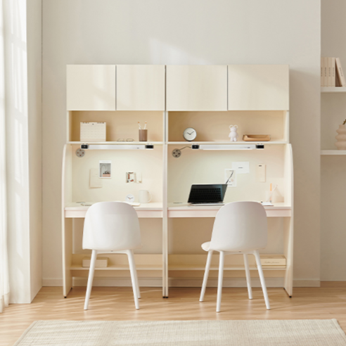 [삼익가구]더퍼스트 LED조명 수납형 스터디 독서실 책상