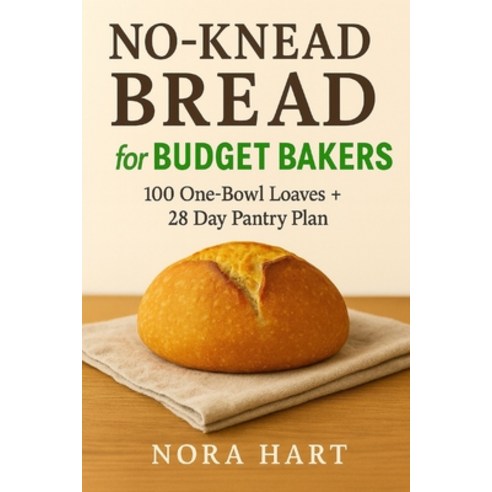 (영문도서)No-Knead Bread for Budget Bakers: 100 One Bowl Loaves+28 Day Pantry Plan Paperback, Independently Published, English, 9798243906302