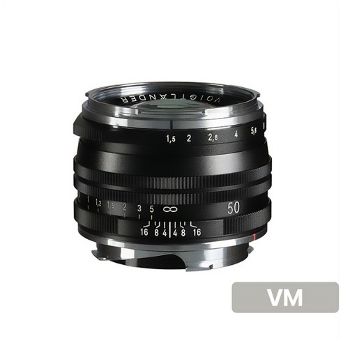 [정품등록이벤트 5만 포인트 3년 보증] 보이그랜더 NOKTON Vintage Line 50mm F1.5 II VM마운트(라이카 M 호환) Black/Multi Coating