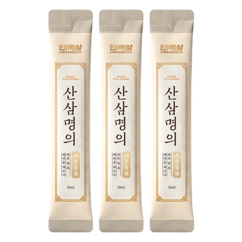 산삼명의 고농축 100년 천종 산삼 배양근 진액 스틱, 1박스, 3회분