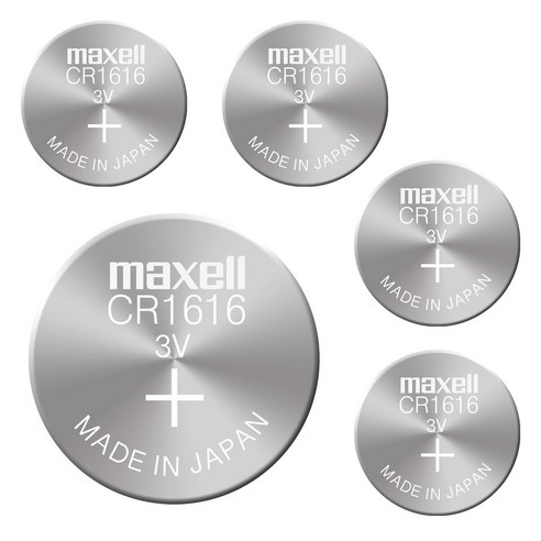 [리튬건전지] 맥셀 MAXELL CR1616 포장 1개입 3V 55mAh, 1개, 5개입