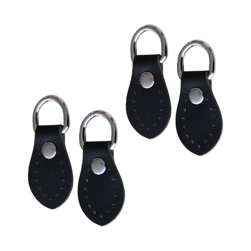 코히모 가죽가방 DIY 스티칭 가죽 연결고리5W0577, 4개, 블랙 + 실버(후크)