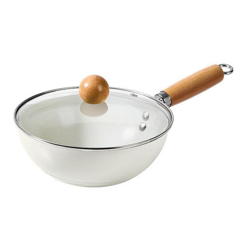 콜콜러브 인덕션 겸용 긴 손잡이 프라이팬 세라믹 논스틱 냄비 세트, 1개, 24cm