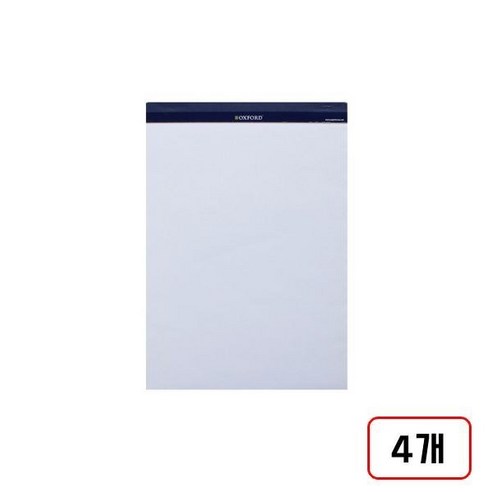 리갈패드(A4/옥스포드), 4개, 60매, 무지(DN1002571)