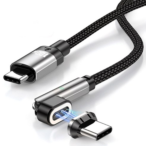 MCC4 PD 100W CtoC 회전형 초고속 자석 마그네틱 충전 케이블 1M 2M