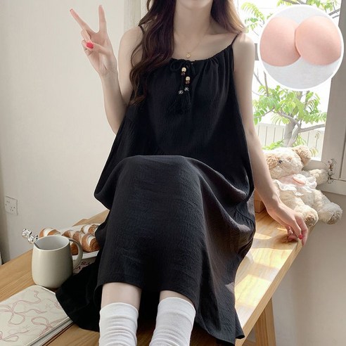 속옷 따로 챙겨 입을 필요 없었던 날의 기쁨 캐미쿨이너캡원피스