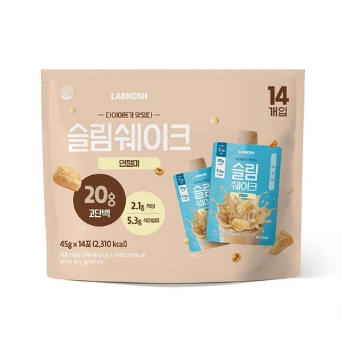 랩노쉬 슬림쉐이크 인절미 630g, 1개 솔직 후기 | 실사용자 리뷰 분석 - 상품 이미지 1