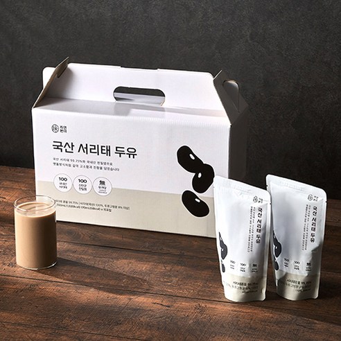 자연본미 국산서리태두유 걸쭉한 순수 건강 맷돌 두유 [원산지 국산], 1박스, 170ml