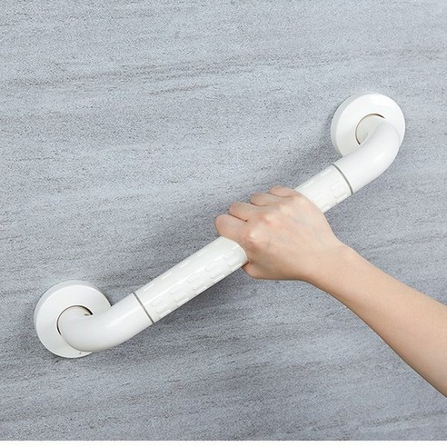 ABS 35파이 3.5cm 장애인 욕실 화장실 안전 손잡이 스텐 계단 노인 안전바, 화이트, 1개