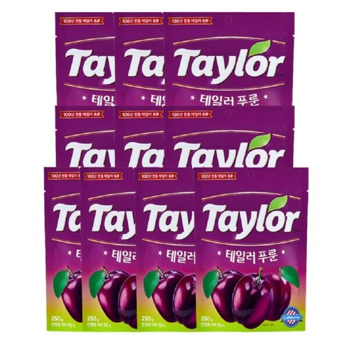테일러푸룬 공식 푸룬 건자두 250g x 10봉, 250g, 10개
