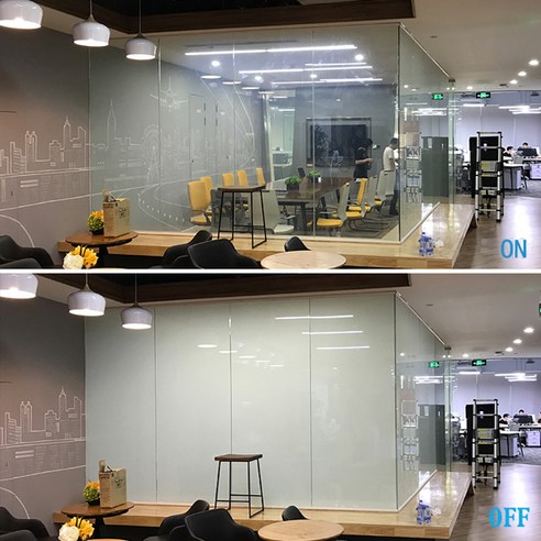PDLC 스마트 윈도우 프라이버시 필름 맞춤형 사이즈 전환 가능 리모컨 틴트 필름