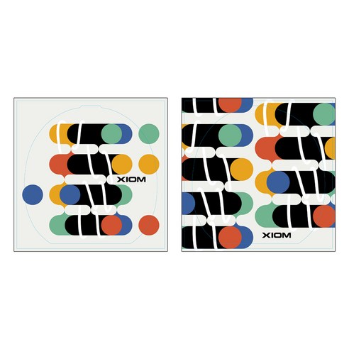 엑시옴(XIOM) 공식 본사 직영 페카 D O-FOIL 러버 보호 필름, 1세트