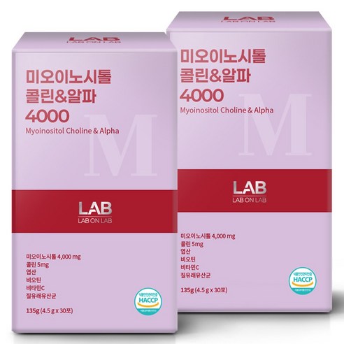 랩온랩 미오이노시톨 콜린&알파 4000 30포 135g, 1개 이미지 3