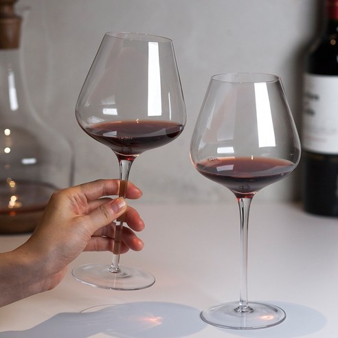 웬즈데이오프 포인트 크리스탈 와인잔, 580ml, 2개