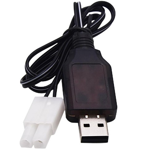 올칩 7.2V EL2P USB충전기 리튬 배터리용 RC카 드론 보트 장난감 호환 케이블, 1개, (EL2P) 7.2V USB충전기