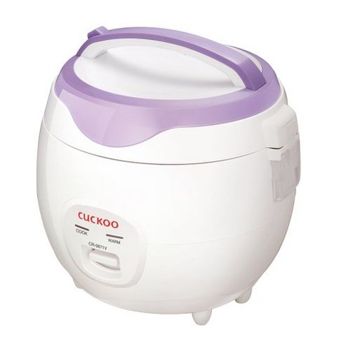 쿠쿠 밥솥 Cuckoo Electric Heating Rice Cooker CR-0671V (Violet/White), Violet/White