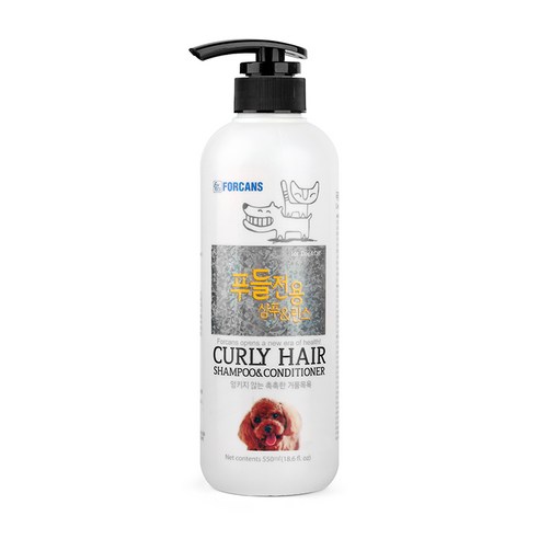 포비스 푸들 전용 샴푸 앤 린스, 550ml, 1개입, 1개