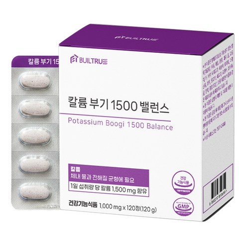 칼륨 부기 1500 밸런스, 1박스, 120정