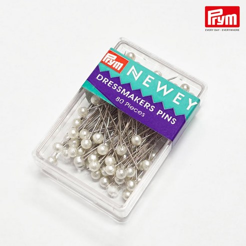 [프림] Prym Newey 시침핀 진주핀 ( 80pcs / box )- 화이트, 1개