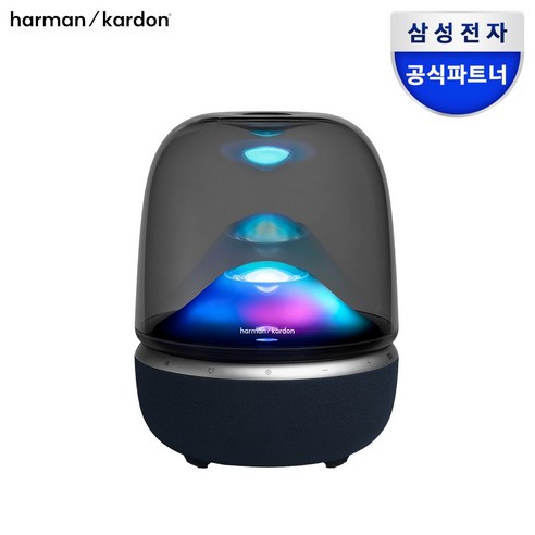 삼성공식파트너 하만카돈 오라스튜디오5 무드등 라이트 무선 블루투스 스피커 AURA STUDIO5, 블랙, 오라스튜디오5 와이파이버전