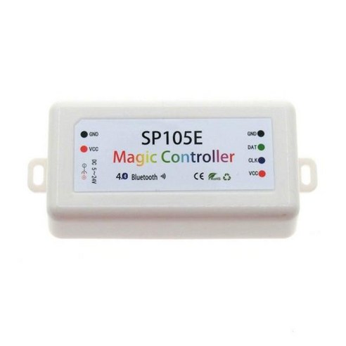 DC5-24V SP105E 매직 LED 컨트롤러 2048 픽셀 블루투스 호환 APP WS2801 WS2812B SK6812 ...