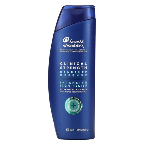 헤드앤숄더 클리니컬 스트렝스 댄드러프 디펜스 인텐시브 이치 릴리프 샴푸, 400ml, 1개