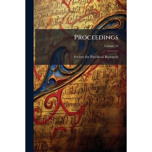 (영문도서)Proceedings; Volume 16 Paperback, Nabu Press, English, 9781274514646