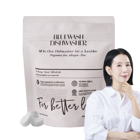 블루워시 비건 EWG올그린등급 초고농축 올인원 고체형 텀블러세정제, 1개, 200g