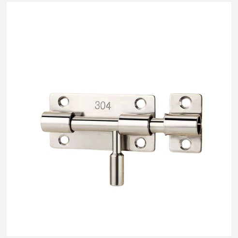 스텐 빗장 문 잠금 장치 고리 오도시 걸쇠 DD-11955, 실버, 2개